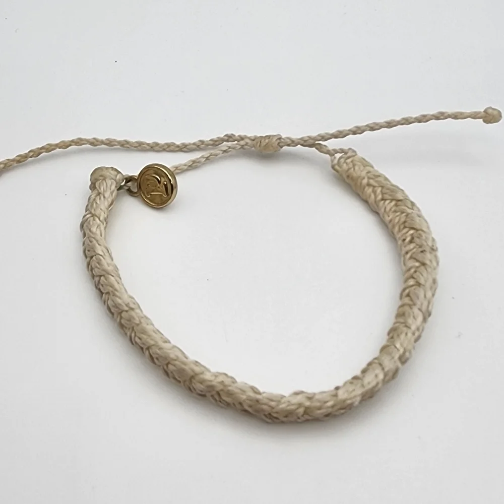 Pura Vide White Braided Adjustable Bracelet